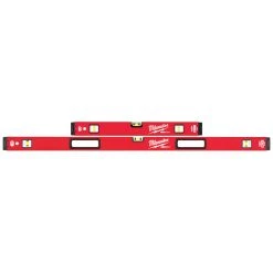 Tools & Equipment Milwaukee MLBXSM48 24/48-Inch Aluminum REDSTICK Magnetic Box Beam Level Set