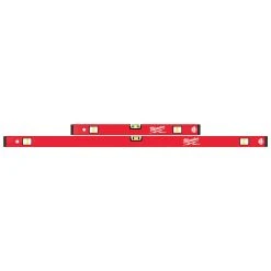 Milwaukee MLCMS48 24/48-Inch Durable Aluminum REDSTICK Compact Box Level Set Tools & Equipment