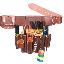 Tools & Equipment Occidental Leather 5036M Leather Pro Electrician Tool Belt Bag Set - Size Medium