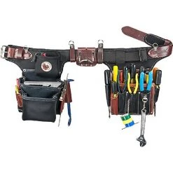 Occidental Leather 9596 Adjust-to-Fit Industrial Pro Electricians Tool Bag Set