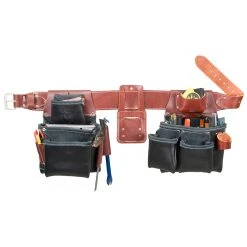 Occidental Leather B5080DBSM Black Pro Framer Framing Tool Bag Set - Medium