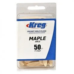 Kreg P-MAP Maple Plugs For Pockets, 50-Pack