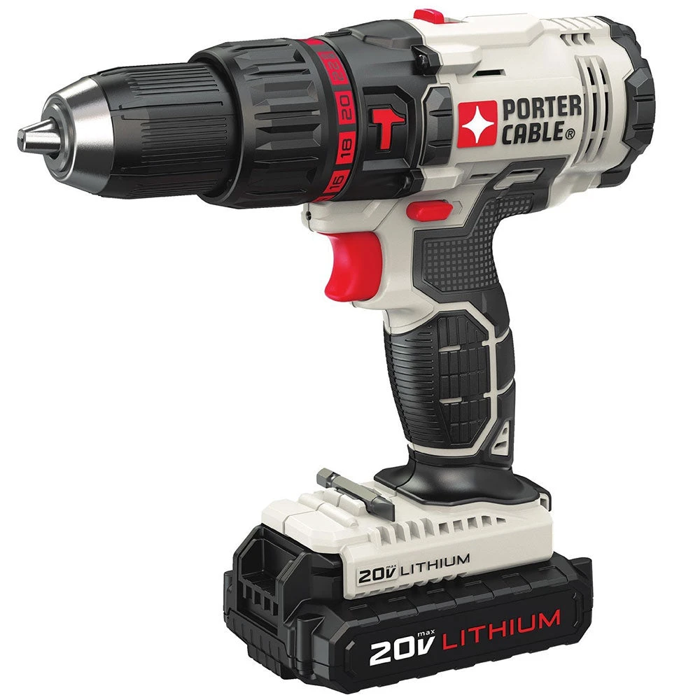 Porter-Cable Tools & Equipment Porter Cable PCC621LB 20-Volt 1/2-Inch 2-Speed Lithium-Ion Cordless Hammer Drill 4 Porter-Cable Tools & Equipment Porter Cable PCC621LB 20-Volt 1/2-Inch 2-Speed Lithium-Ion Cordless Hammer Drill