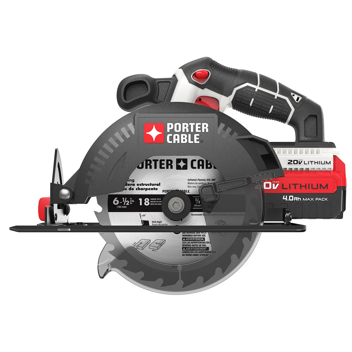 Porter-Cable Porter Cable PCC660B 20-Volt 6-1/2-Inch MAX Lithium-Ion Circular Saw - Bare Tool 7 Porter-Cable Porter Cable PCC660B 20-Volt 6-1/2-Inch MAX Lithium-Ion Circular Saw - Bare Tool