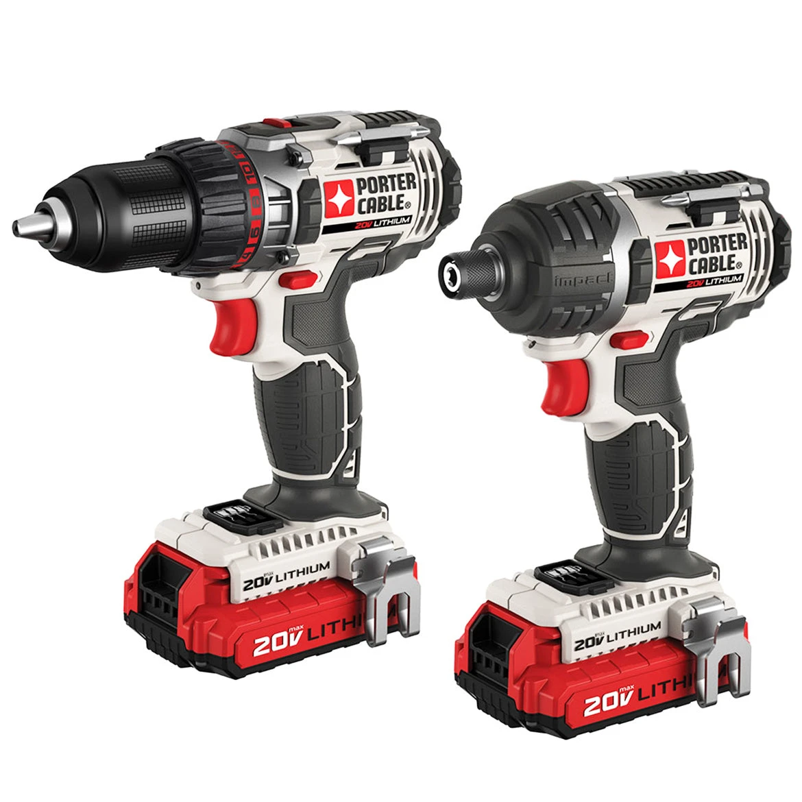 Porter-Cable PCCK602L2 20V MAX Cordless Hex Lithium-Ion 2-Tool Combo Kit - Power Tools & Equipment 4 Porter-Cable PCCK602L2 20V MAX Cordless Hex Lithium-Ion 2-Tool Combo Kit Tools & Equipment