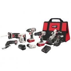 Tools & Equipment Porter-Cable PCCK617L6 20-Volt MAX Cordless Lithium-Ion 6-Tool Combo Kit
