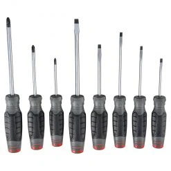 Tools & Equipment Proto J1208SC Durable High-Alloy Steel DuraTek Combination Screwdriver Set - 8pc
