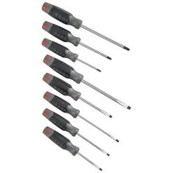 Tools & Equipment Proto J1208SC Durable High-Alloy Steel DuraTek Combination Screwdriver Set - 8pc