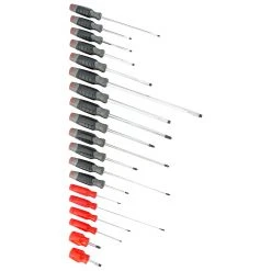 Proto J1219RC Alloy Steel Ergonomic DuraTek Combination Screwdriver Set - 19pc Tools & Equipment