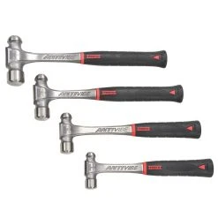 Proto J1304AVPS Durable Steel Anti-Slip Anti-Vibe Ball Pein Hammer Set - 4pc