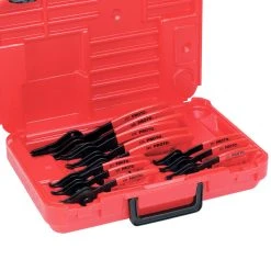 Proto J360B Red Alloy Steel Fixed Convertible Retaining Ring Pliers Set - 12pc Tools & Equipment
