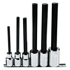 Proto J5441-6XL 1/2-Inch Fractional Square Drive Extra Long Hex Bit Set - 6pc Tools & Equipment