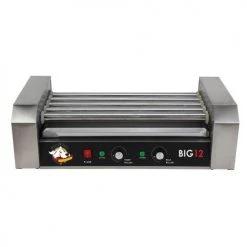 FunTime Roller Dog RDB12SS Commercial 12 Hot Dog 5 Roller Grill Cooker Machine