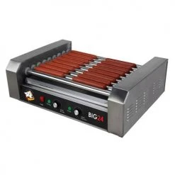 FunTime Home Goods Roller Dog RDB24SS Commercial 24 Hot Dog 9 Roller Grill Cooker Machine