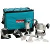 Makita RT0701CX3 1-1/4 HP 10,000-30,000 Rpm Variable Speed Compact Router Kit Tools & Equipment