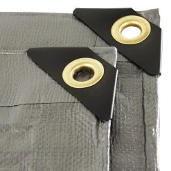 Weather Guard S008016 8' X 16' Silver Heavy Duty U.V. Tarp, 7'-6'' X 15'-6'' Lawn & Outdoor Power