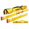 Tools & Equipment Stabila 48296 48 And 24-Inch Torpedo Vial Box Level Combo Kit W/ Carrying Case