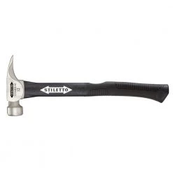 Tools & Equipment Stiletto TI12MC-F 16-Inch 12-Oz Titanium Milled Curved Fiberglass Handle Hammer