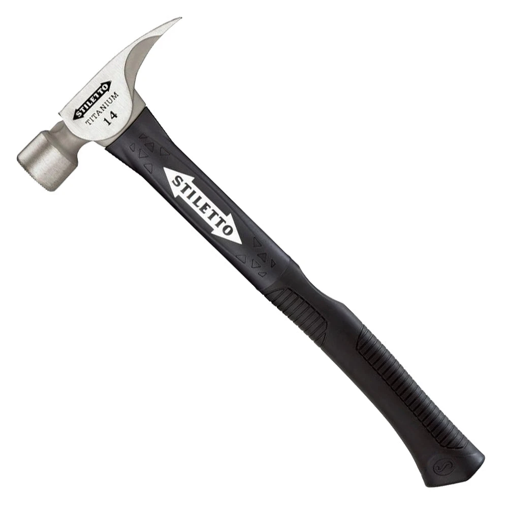 Stiletto TI14MC-F 16-Inch 14-Oz Titanium Milled Curved Fiberglass Handle Hammer 3 Stiletto TI14MC-F 16-Inch 14-Oz Titanium Milled Curved Fiberglass Handle Hammer