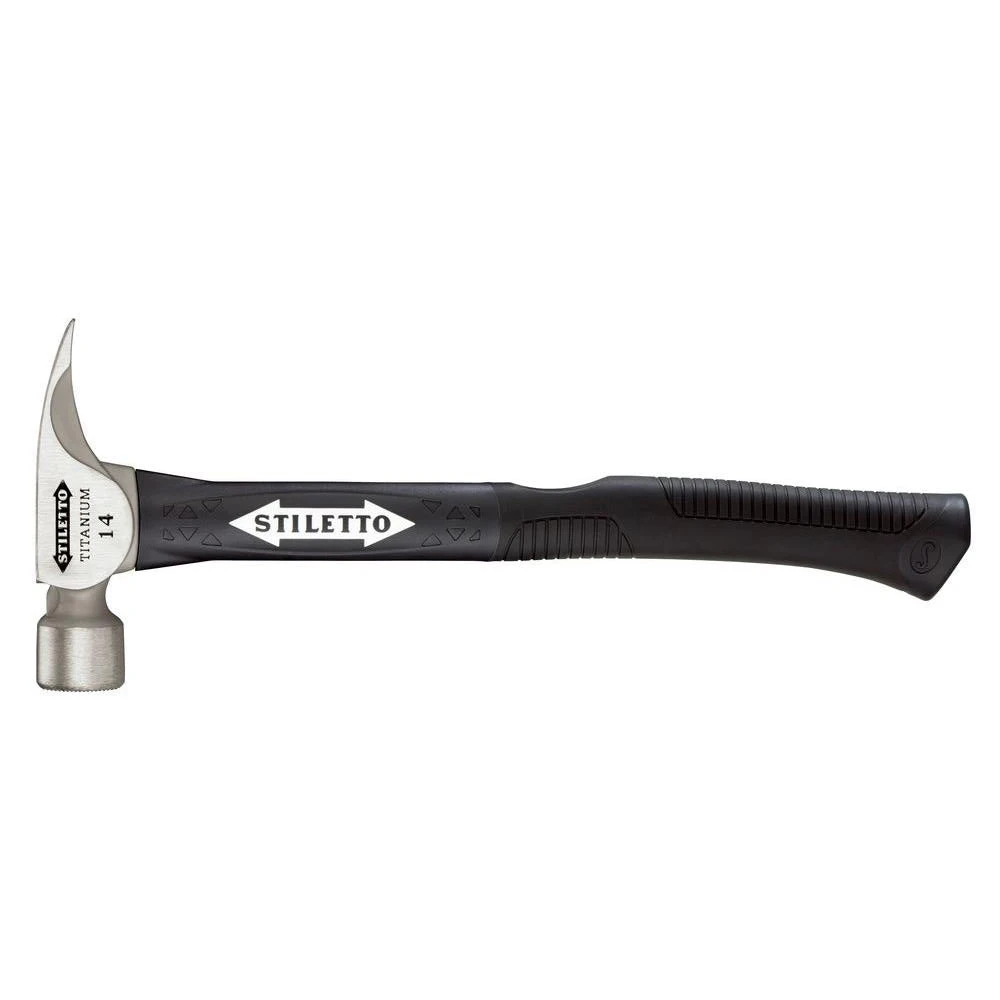 Stiletto TI14MC-F 16-Inch 14-Oz Titanium Milled Curved Fiberglass Handle Hammer 4 Stiletto TI14MC-F 16-Inch 14-Oz Titanium Milled Curved Fiberglass Handle Hammer