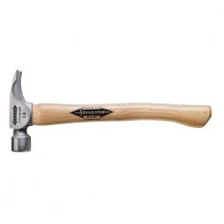 Tools & Equipment Stiletto TI14SC-16 16-Inch 14-Oz Titanium Smooth Curved Hickory Handle Hammer