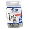 Tools & Equipment Kreg SML-C125S5-100 Pocket Hole Screws 1-1/4", #8 Coarse, Washer Head, 100 Count