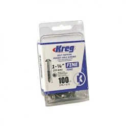 Kreg SML-F125-100 1-1/4" 7-Fine Washer-Head Pocket Screws, 100-Count