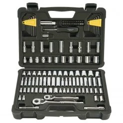 Stanley STMT71652 Chrome Vanadium Forged Body Polished Socket Set, (123-Piece)