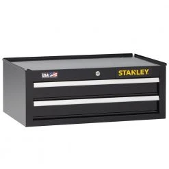 Tools & Equipment Stanley STST22625BK 26-Inch 300-series 2-Drawer Storage Middle Chest - Black