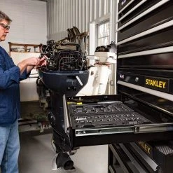 Tools & Equipment Stanley STST22625BK 26-Inch 300-series 2-Drawer Storage Middle Chest - Black