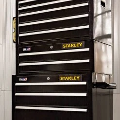 Tools & Equipment Stanley STST22625BK 26-Inch 300-series 2-Drawer Storage Middle Chest - Black