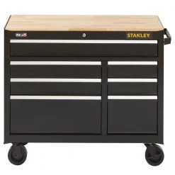 Tools & Equipment Stanley STST24174BK 41-Inch 300-Series 7-Drawer Storage Mobile Workbench - Black