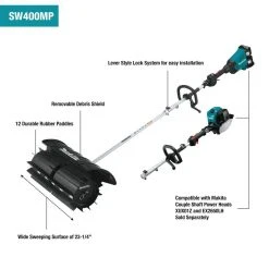 Makita SW400MP 23-1/4-Inch Paddle Sweep Shaft Power Head Attachment Lawn & Outdoor Power