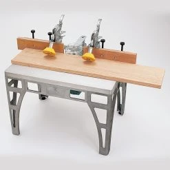 Shop Fox W1104 Yellow Die-Cast Aluminum Non-Marring Board Buddies For Table Saws Power Tools