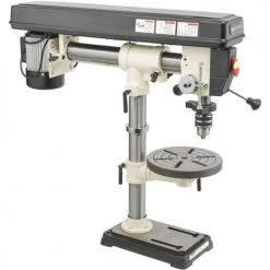 Tools & Equipment Shop Fox W1669 1/2 Hp 34" 5 Speed Benchtop Radial Drill Press W/ Cast Iron Table