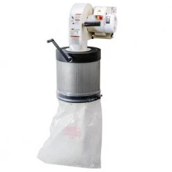 Shop Fox W1844 120/240-Volt 1 HP Canister Filtered Wall-Mount Dust Collector Tools & Equipment