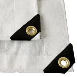 Weather Guard White 12x16 Heavy Duty UV Protected Treated Canopy Sun Shade Boat Cover Tarp