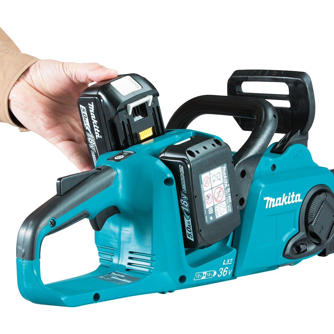 Makita XCU03PT 36V 5.0Ah LXT Brushless Cordless Chainsaw Kit - Efficient & Powerful 6 Makita XCU03PT 36-Volt 5.0Ah LXT Lithium-Ion Brushless Cordless Chainsaw Kit