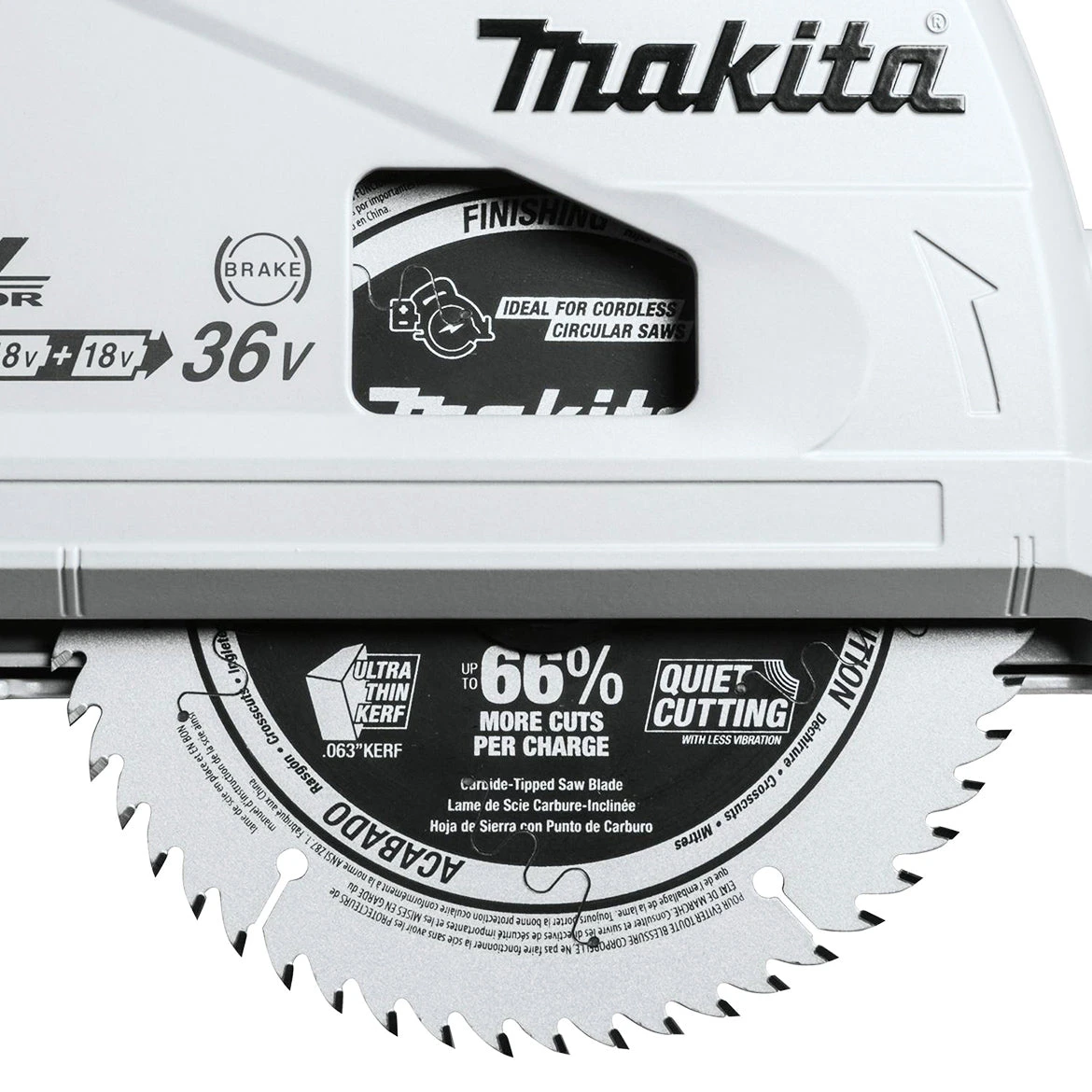 Makita XPS01Z 36-Volt 6-1/2-Inch X2 LXT Cordless Plunge Circular Saw - Bare Tool 7 Makita XPS01Z 36-Volt 6-1/2-Inch X2 LXT Cordless Plunge Circular Saw - Bare Tool