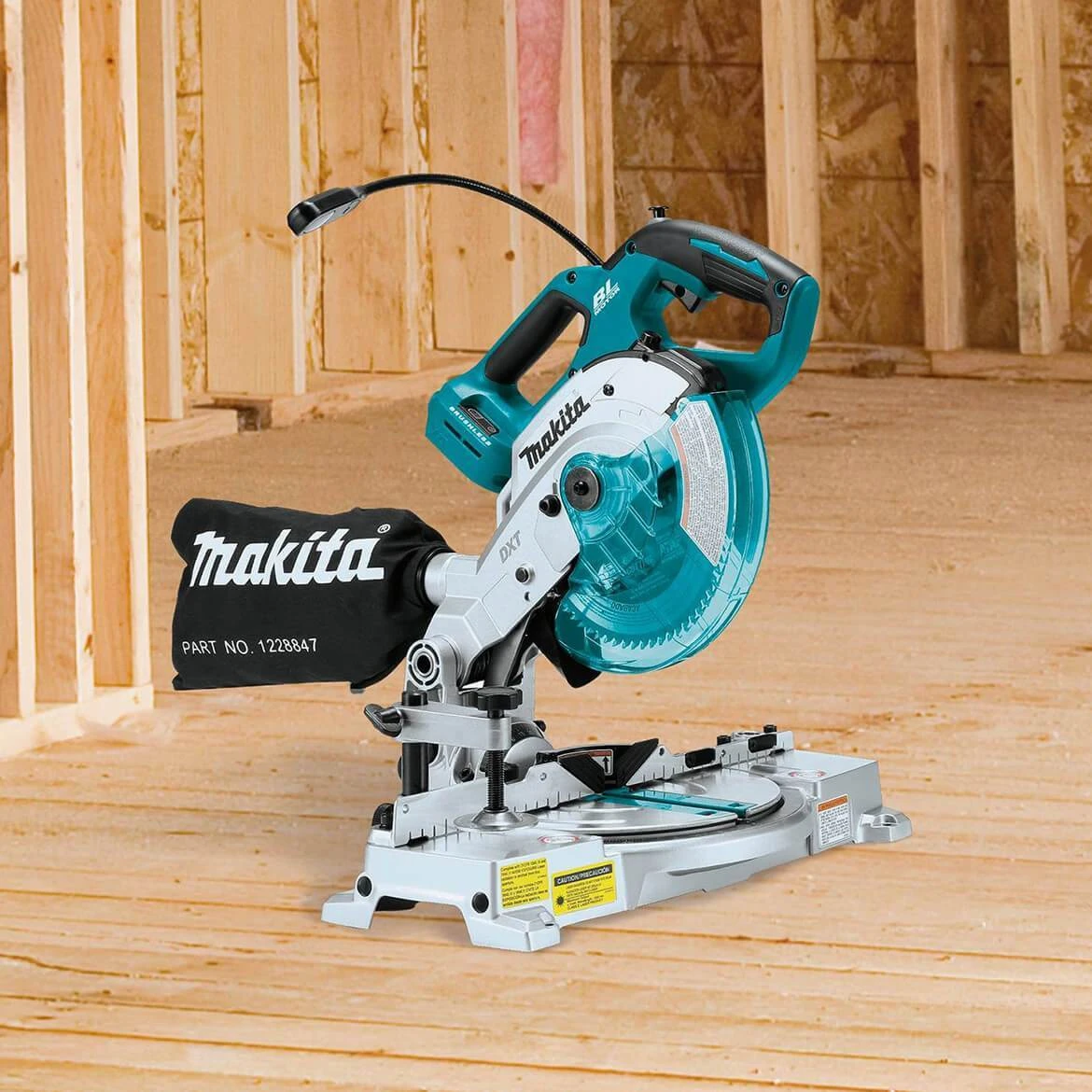 Makita XSL05Z 18-Volt LXT Dual-Bevel Compound Miter Saw with Laser - Bare Tool 8 Tools & Equipment Makita XSL05Z 18-Volt LXT Dual-Bevel Compound Miter Saw W/ Laser - Bare Tool