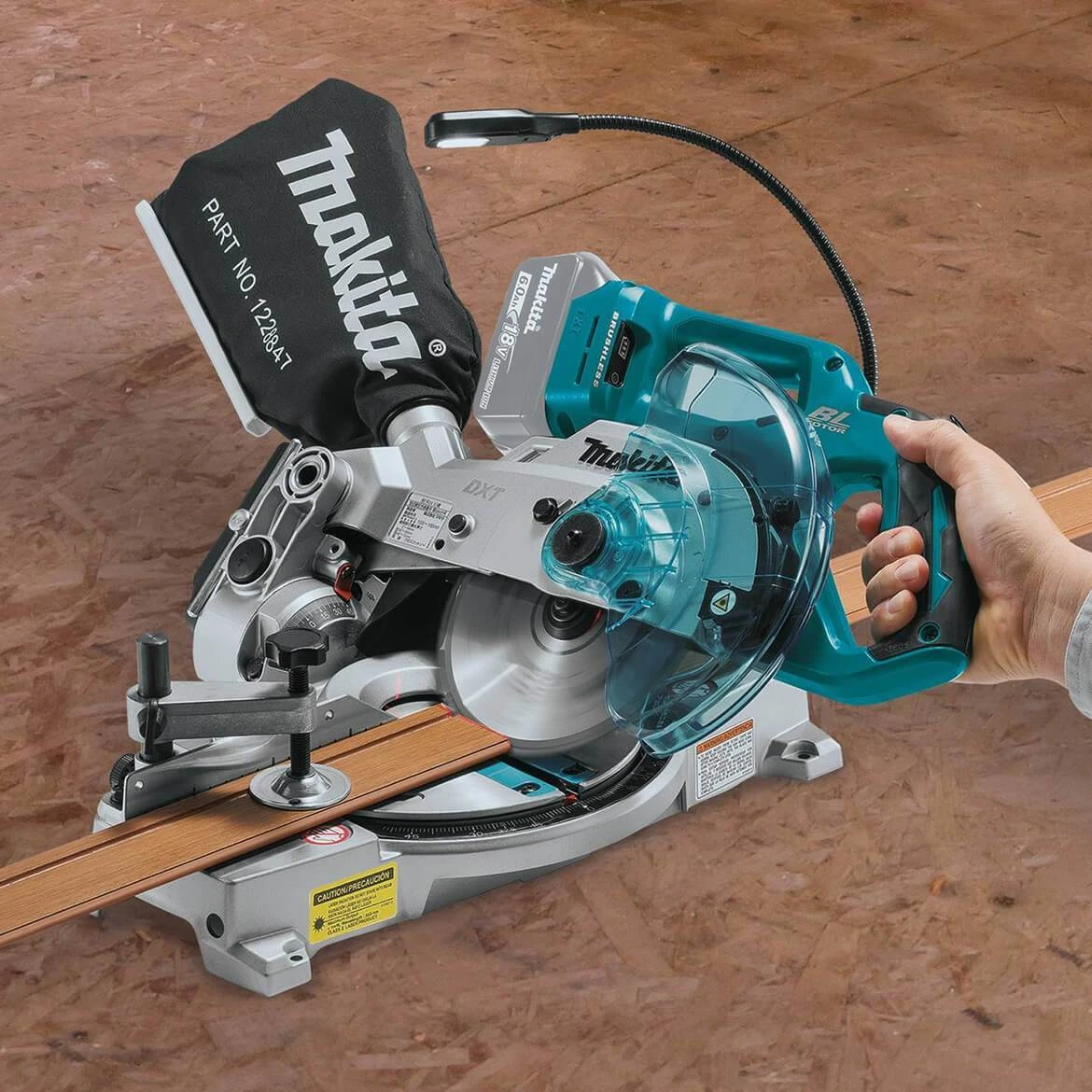 Makita XSL05Z 18-Volt LXT Dual-Bevel Compound Miter Saw with Laser - Bare Tool 9 Tools & Equipment Makita XSL05Z 18-Volt LXT Dual-Bevel Compound Miter Saw W/ Laser - Bare Tool