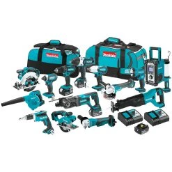 Tools & Equipment Makita XT1501 18-Volt 3.0Ah 15-Piece Lithium-Ion Power Tool Cordless Combo Kit