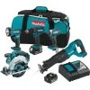 Makita XT505 18-Volt 5-Tool 3.0Ah Lithium-Ion Cordless Power Tool Combo Kit Tools & Equipment