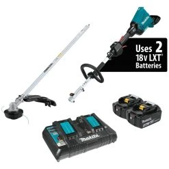 Makita XUX01M5PT 36-Volt 5.0Ah Cordless Couple Shaft Power Head Attachment Kit Lawn & Outdoor Power